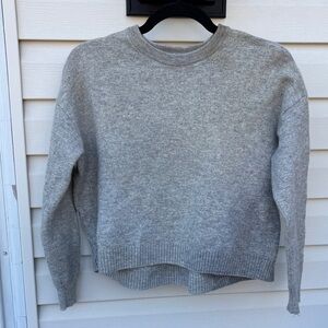 Bogner Ladies Heather Gray Wool Sweater-12